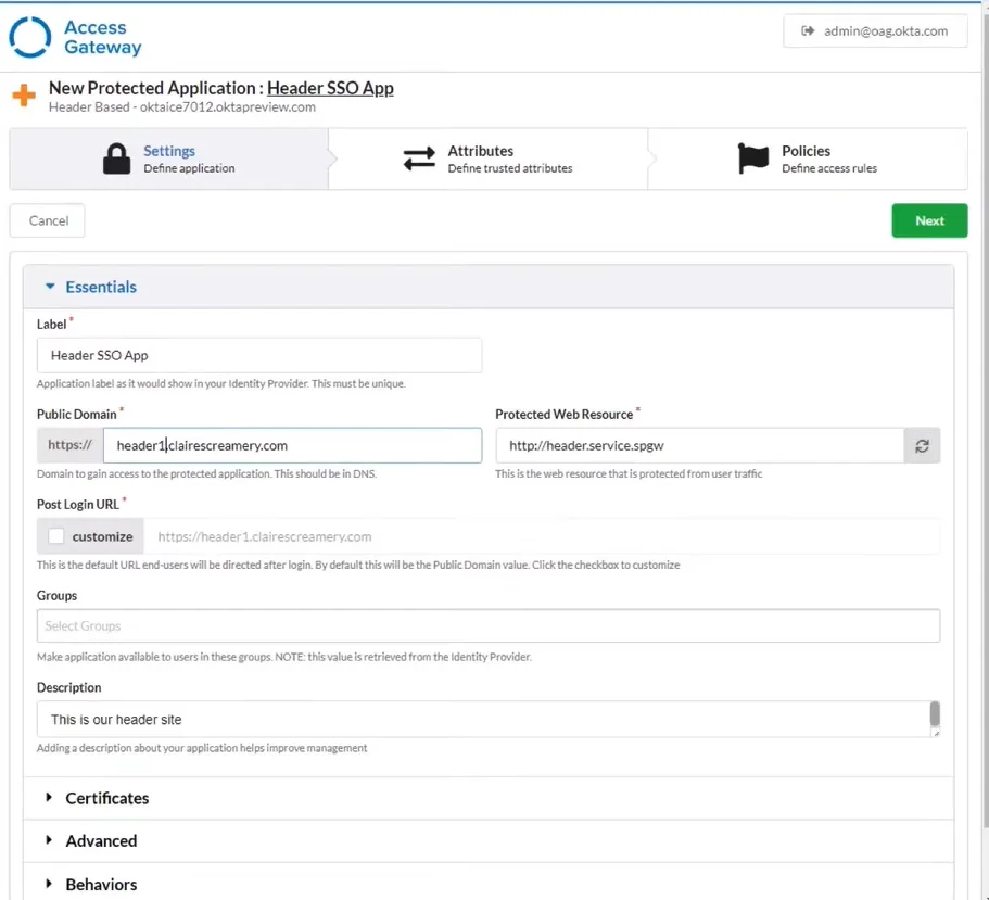 Okta integration network showing thousands of application connectors